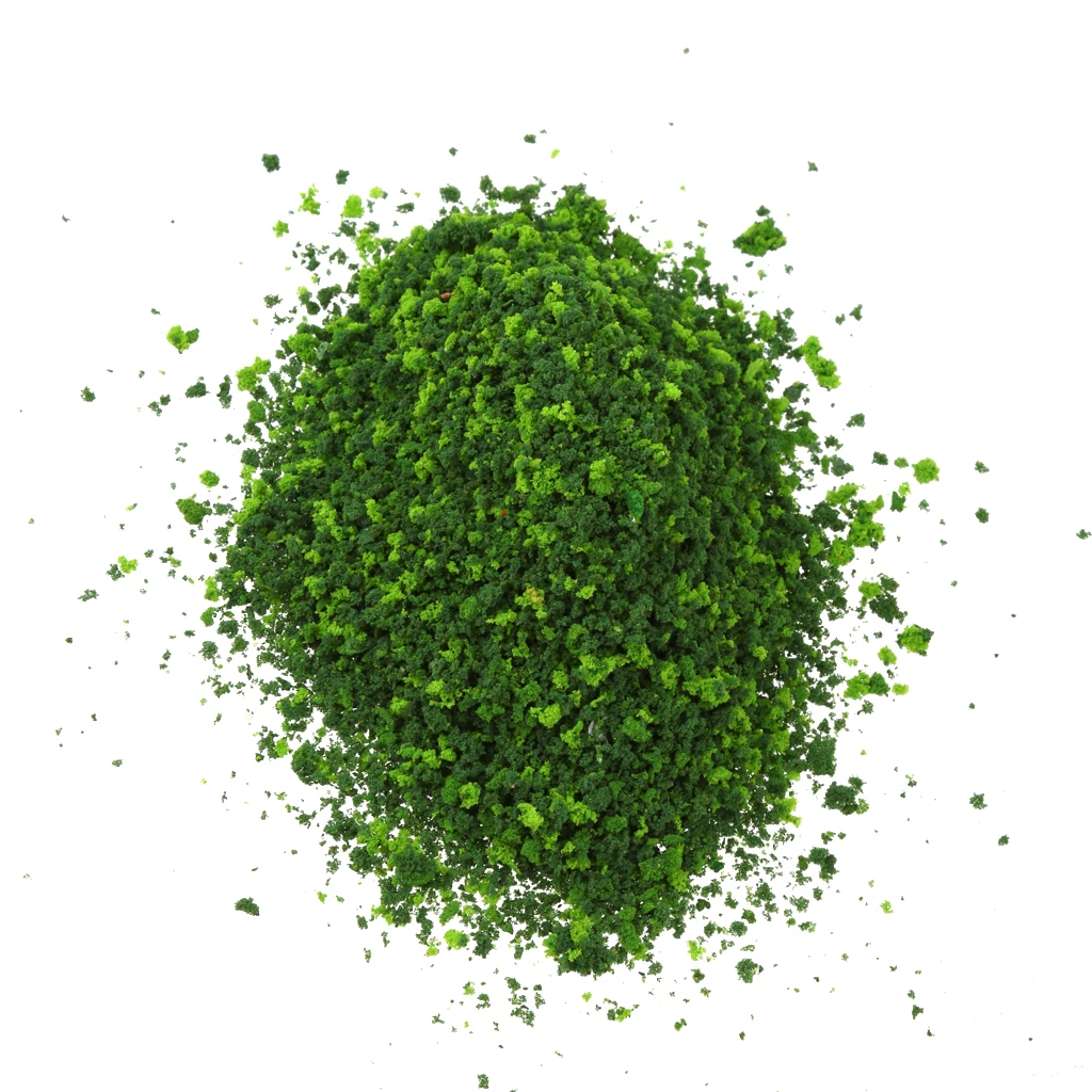 

Miniature Trees Leaves Foliage Model Landscape DIY for Kids Children Play - Dark Green & Light Green