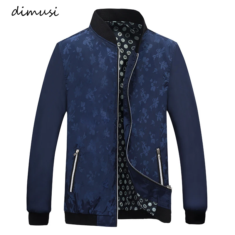 

DIMUSI Mens Bomber Jackets Spring Autumn Men Casual Outwear Windbreaker Coats Male Stand Collar Sportswear Zipper Jackets,YA809