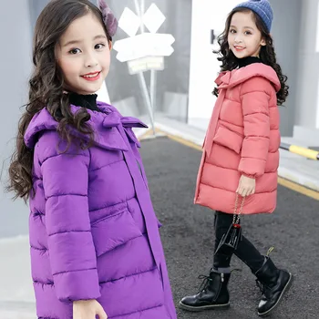 

2020 New Fashion Kids Teens Jackets 10 12 Toddler Girls Cotton Down Coats Children Kids Girls Parka Winter Warm Children Outwear