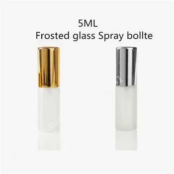 

Hot sale 10PCS/lot 5Ml frosted glass spray bottle, glass perfume bottle with sprayer, 5cc empty cosmetic bottle