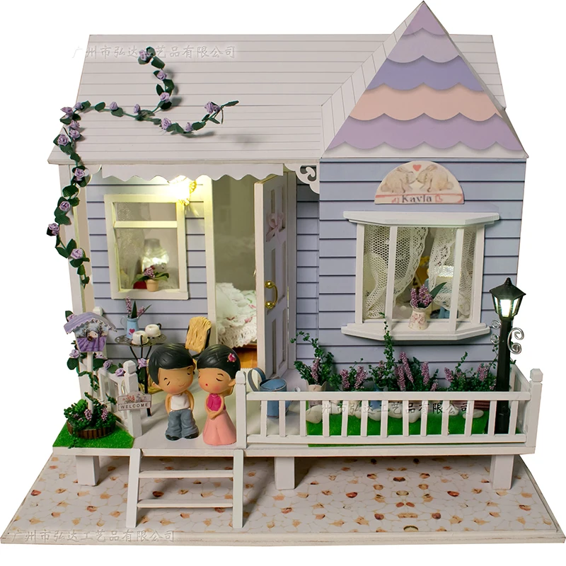 Handmade Doll House Furniture Miniatura Diy Doll Houses Miniature Dollhouse Wooden Toys For Children Grownups Birthday