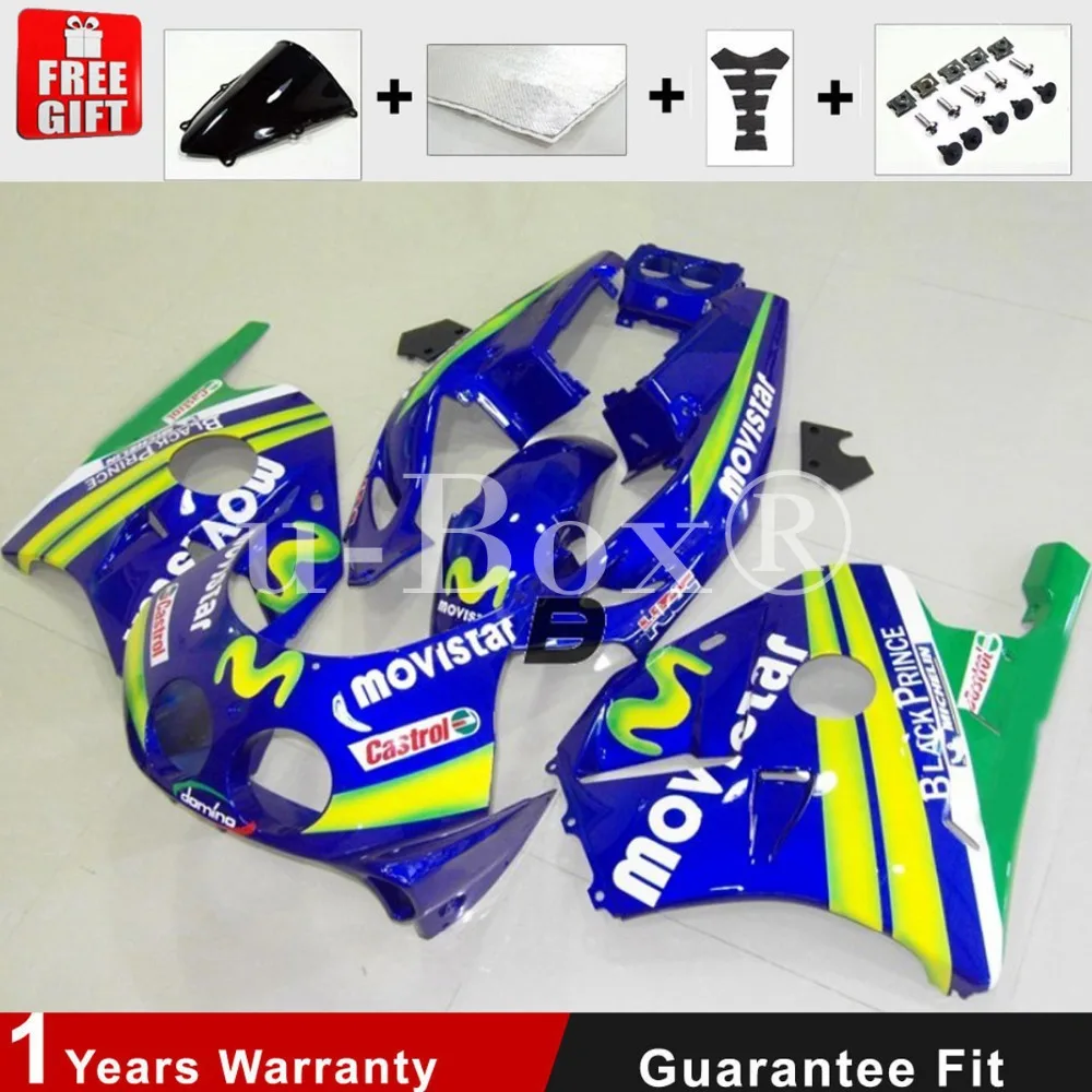 

Injection Mold for Honda CBR 250 RR MC22 NC22 1990 1991 1992 1993 1994 Bike Movistar Fairing Bodywork+Brand Logo Decal