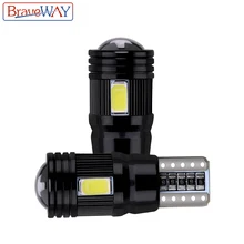 BraveWay 2 шт. T10 Светодиодный лампочки Canbus Error Free 5730 6SMD W5W лампы авто Интерьер просвет Автомобильные стояночные огни стайлинга автомобилей 194 168 12V