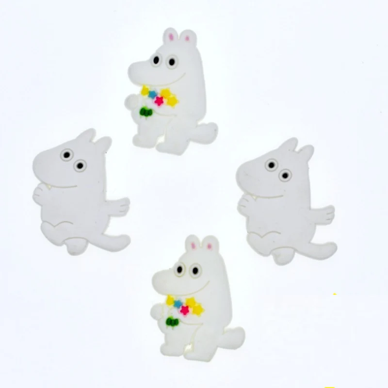 SENTCHARM 1 Set Cartoon Novelty Beers Animal Shoes Decoration For Croc Garden Shoes Lovely Shoes Accessory