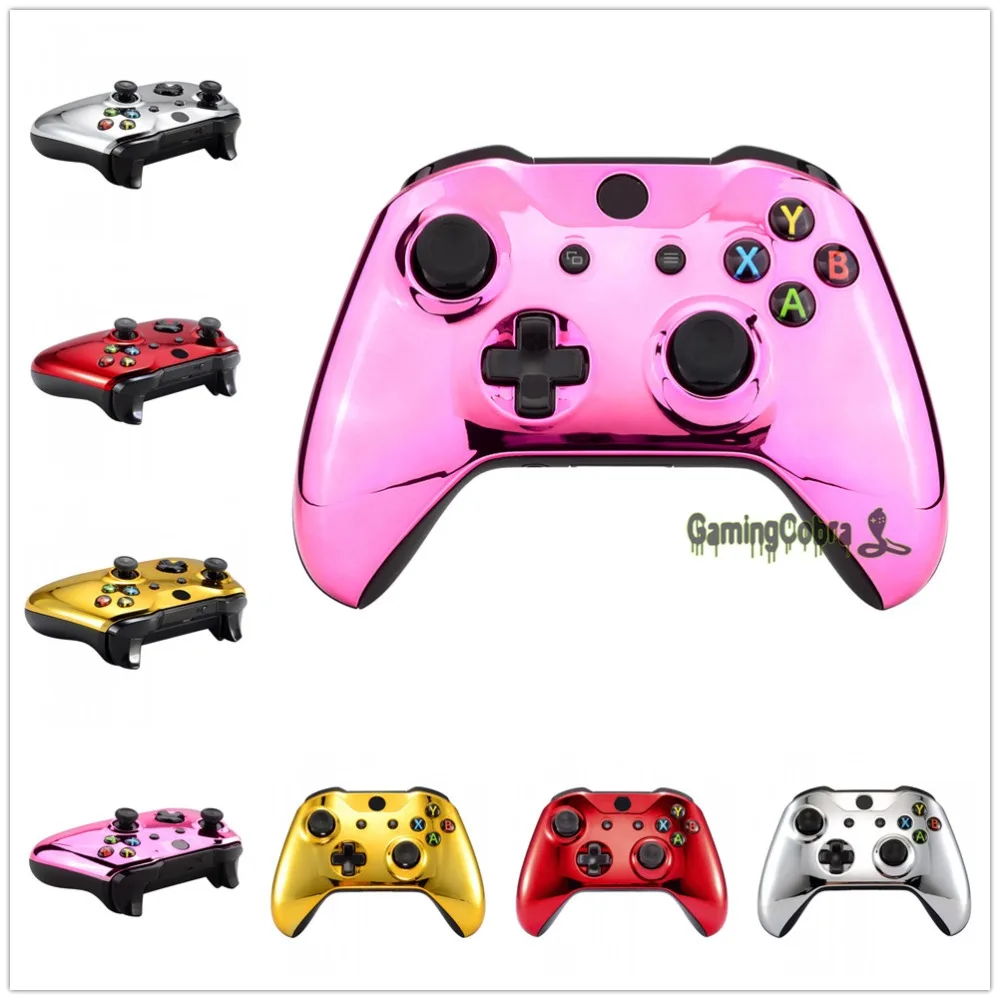 

Chrome Upper Housing Shell Faceplate Case Replacement Part for Xbox One S One X Controller (Model:1708) #SXOFD