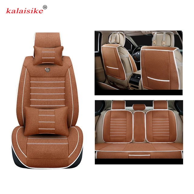 Buy Kalaisike Linen Universal Car Seat covers for