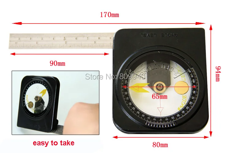 0-120 градусов многофункциональный измеритель уровня Угол транспортир с дорожки магнитной угол метр