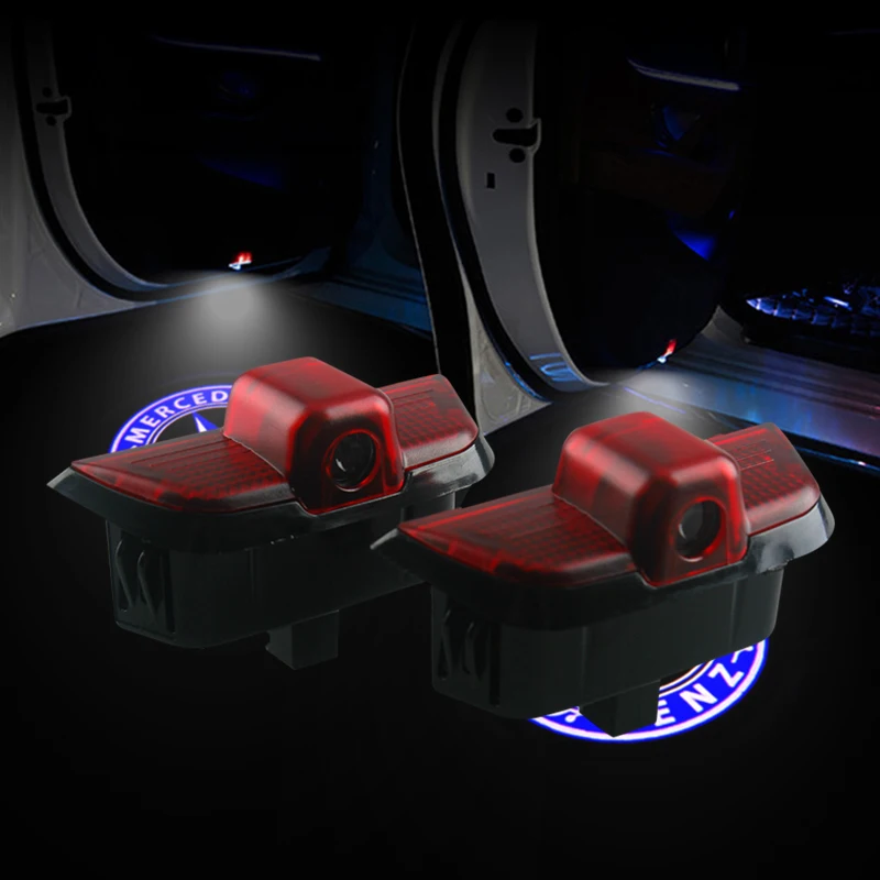 لمرسيدس بنز ل سيارة الباب مرحبا ضوء شعار جهاز عرض (بروجكتور) ليد المحيطة ضوء W204 الفئة C C180 C200 C350 السيارات ملحقاتها مصباح