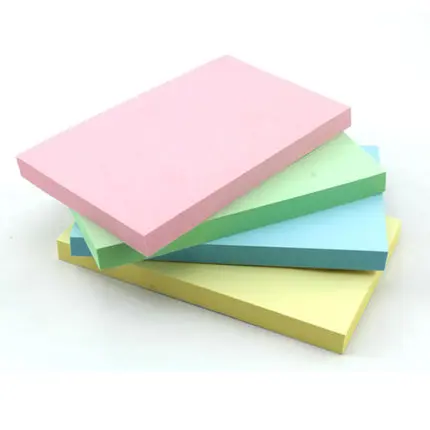 1 упаковка, блокноты для заметок, 100 листов, для офисных наклеек, самоклеящиеся Стикеры, большой размер, 76x126 мм, " x 5", Deli 7739 - Цвет: One color 100 sheets
