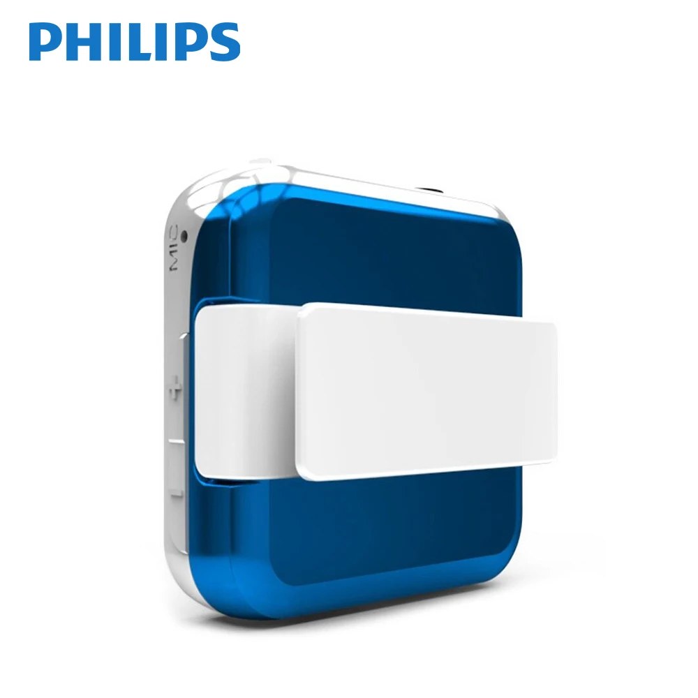 Оригинальный мини MP3 плеер Philips спортивный полнозвуковой большой экран с
