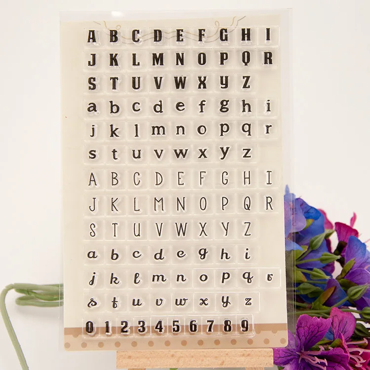 

Number letter Transparent Stamp for Scrapbook DIY kids Gifts Scrapbooking Photo Album Cards Decoration