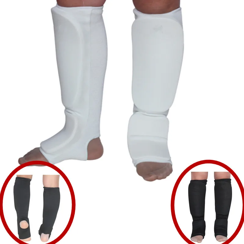 

Knitted High Quality KARATE Shin Instep guard MMA Martial art leg protector Taekwondo Protectors Boxing sparing gear pads adult
