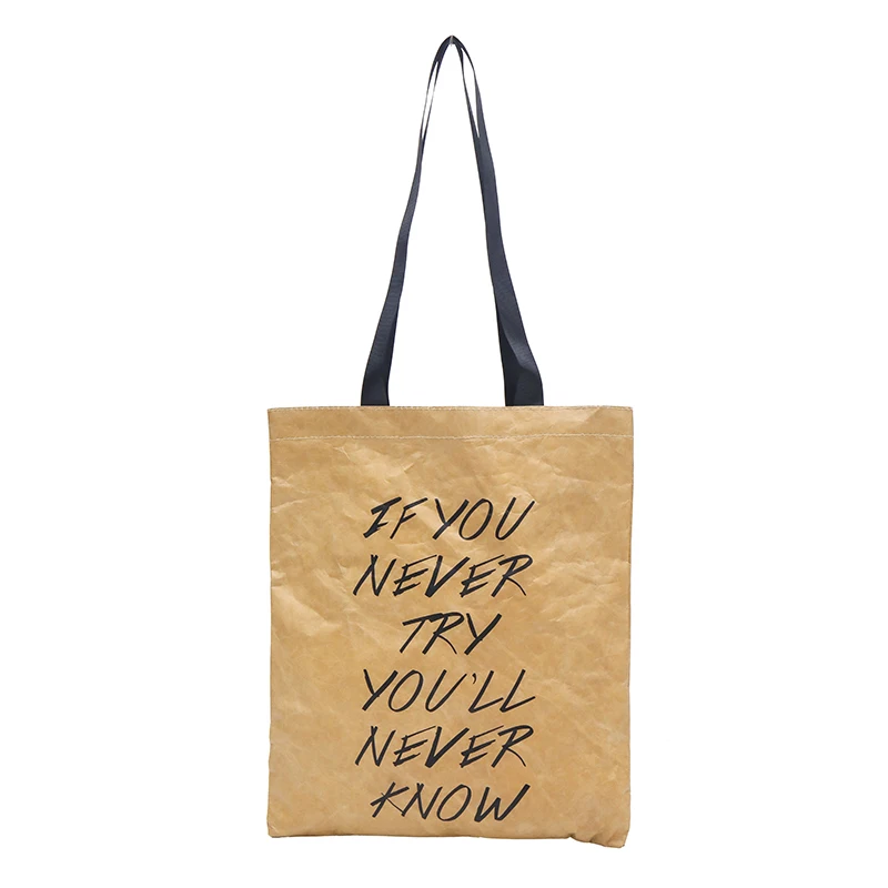 

DuPont Paper Handbag Sleek Minimalist Shopping Bag Woman Famous Luxury Brand 2019 Summer New Material Woman Shoulder Bag