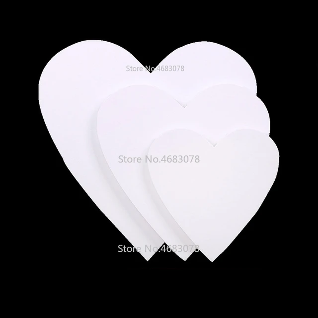 5Pieces Heart-shaped Cotton Wood Frame for Professional Artist