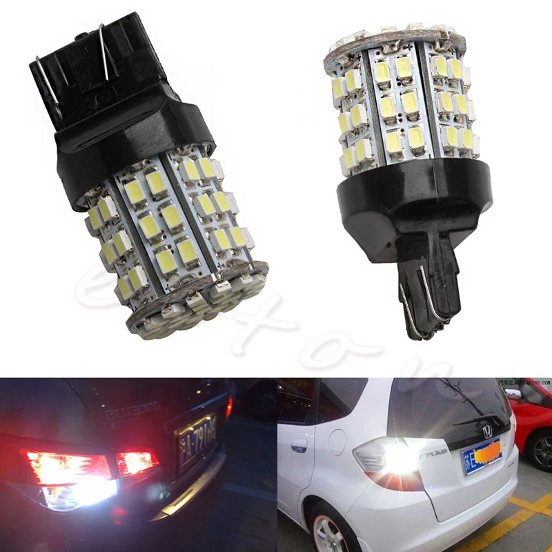 

1Pc T20 7443 3020 W21/5W Car LNite 64 SMD LED Stop Tail Brake Turn Light 12V