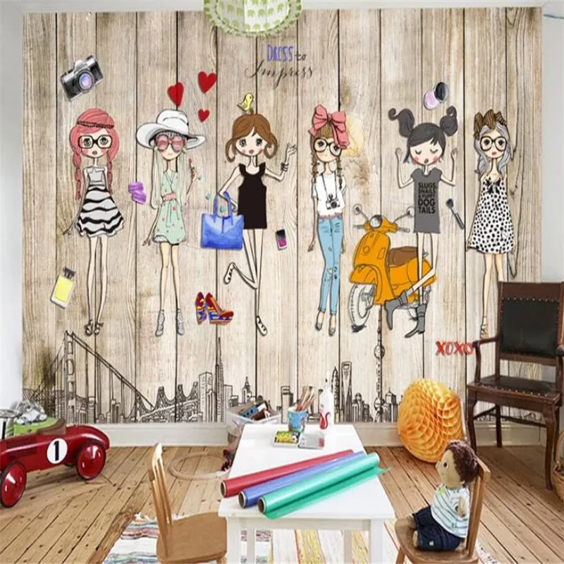 Hand-painted three-dimensional fashion girl background high-grade wall cloth manufacturers wholesale wallpaper mural photo wall Hand-painted three-dimensional fashion girl background high-grade wall cloth manufacturers wholesale wallpaper mural photo wall