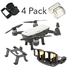 

DJI Spark Accessories Set Bundle Combo Lens Cap Hood Sun Shade Camera Cover Protector Landing Gear Antenna Range Booster