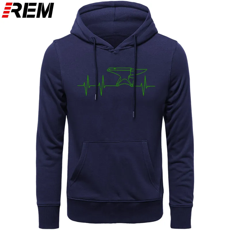 REM в продаже новые модные мужские с принтом классные Blacksmith Anvil Heartbeat Forge элегантные идеи Толстовки, Толстовки