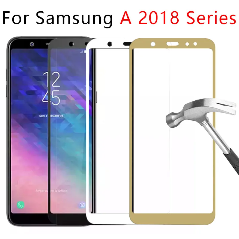 Защитное стекло для Samsung A5 A6 A7 A8 Plus A9 2018 закаленное Galaxy Gelaksi A 5 6 7 8 9 Защитная пленка