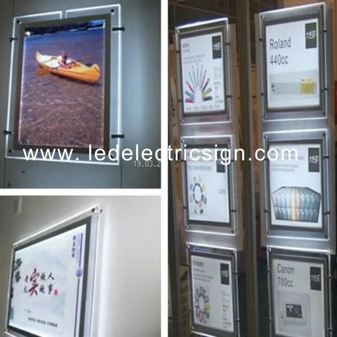 wall mounted acrylic crystal slim light boxbox boxbox slimbox light