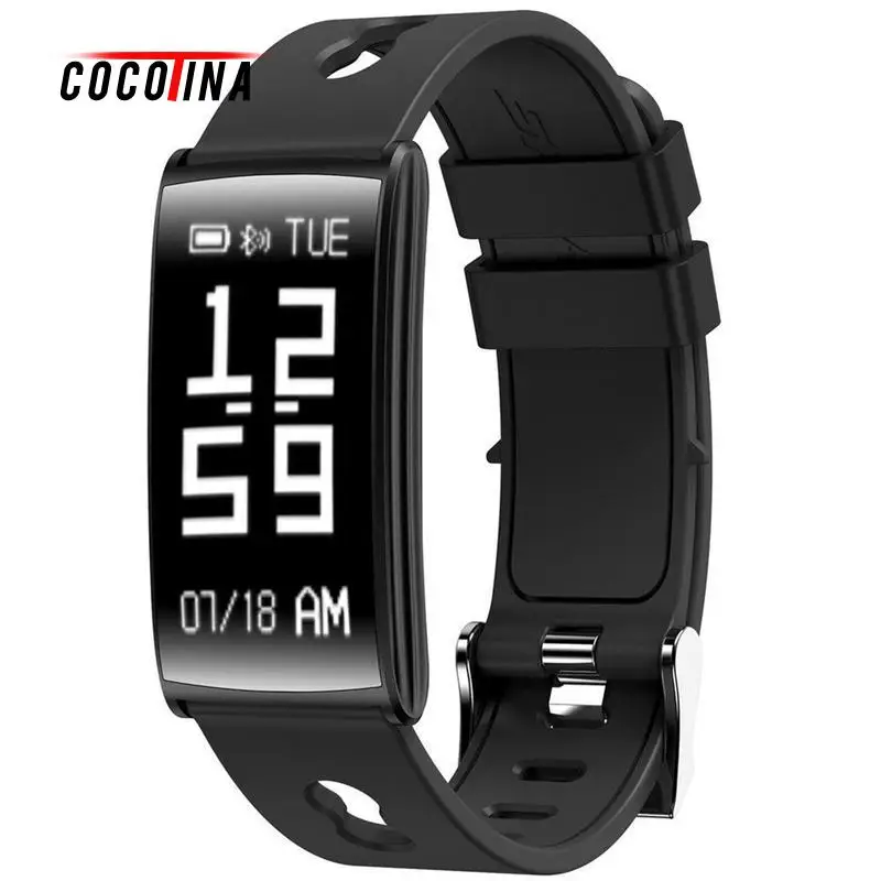 

COCOTINA Bluetooth Smart Bracelet Band Heart Rate Blood Pressure Monitor Smart Wristband For IOS Android SWT8490