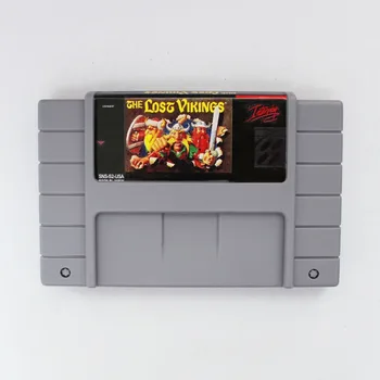 

The Lost Vikings 16 bit Big Gray Game Card For NTSC Game Player Drop Shipping