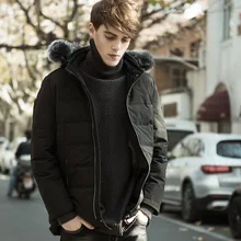 Новые зимние теплые куртки Мужская куртка с капюшоном Повседневная Мужская Толстая куртка повседневная мужская верхняя одежда из хлопка