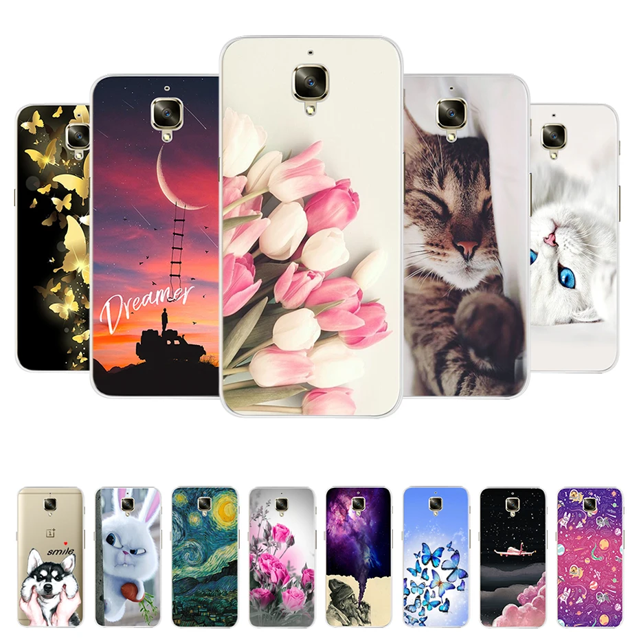 

For One plus 3 Case Oneplus 3 A3000 Case Fashion Soft Silicone TPU Phone Case For Oneplus3 Oneplus 3T One Plus 3T 5.5 Back Cover
