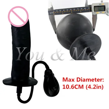 Super Large Inflatable Huge Dildo Big Anal Plug Inflatable Dildo Pump,Vibrating Penis,Butt Plug Anal Balls Sex Toy For Women Men 2
