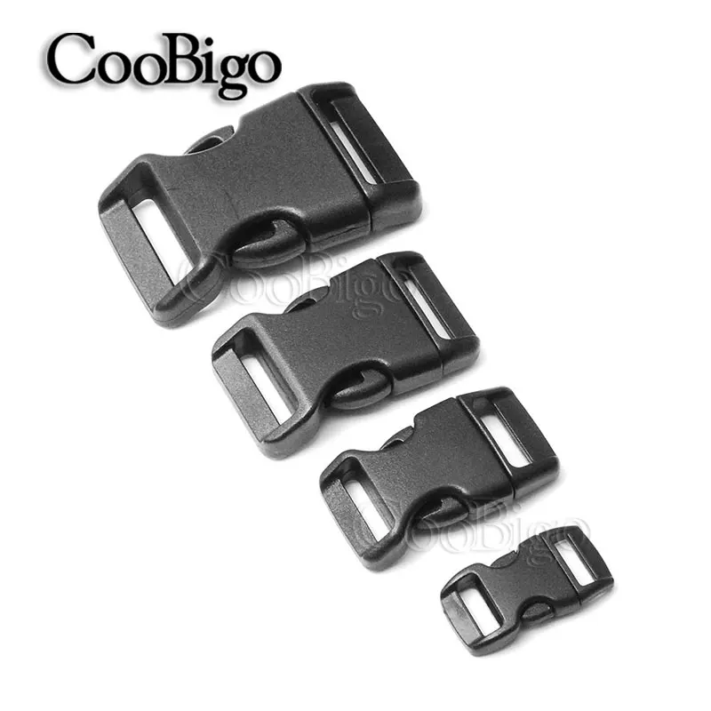 100 pcs 3//8/'/' Contoured Curved Side Release Buckles for Paracord Bracelet UK //#
