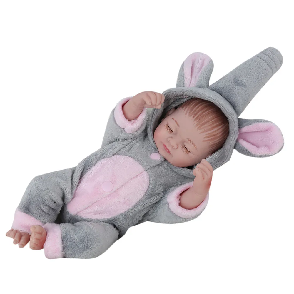 

Toys for Girls Boys Plastic Pink Dolls House Family Play Baby 30cm Lifelike Reborn Baby Doll Toy 2018 Doll Best Gift Toy