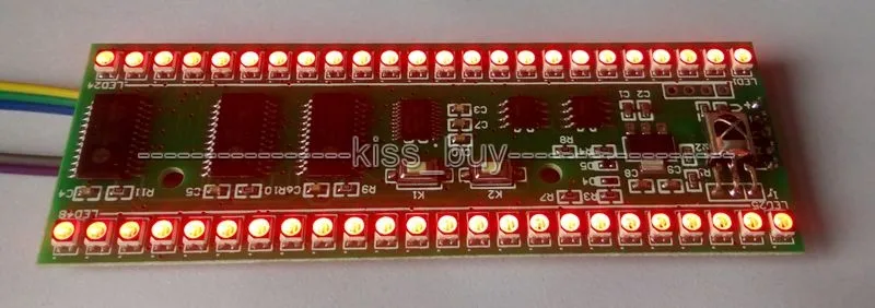 Assemb светодиодный 5V RGB MCU регулируемый дисплей шаблон 24 led VU уровень индикатор