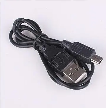 1000 개/몫 범용 USB 2.0 A 미니 5 핀 USB B 남성 데이터 케이블 OD3.5 구리/CJS 100CM