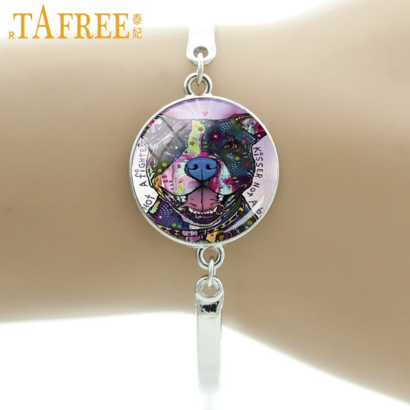 TAFREE 2017 красочные фотообои разные стили собака лицо искусство картина стеклянный