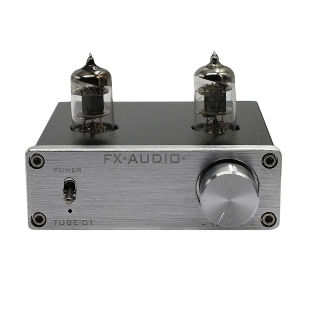 FX Audio TUBE 01 Bile Preamp ламповый усилитель Buffer 6J1 Mini Hi Fi с вилкой питания DC12V 1A|Усилители