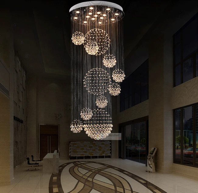 spiral raindrop chandelier
