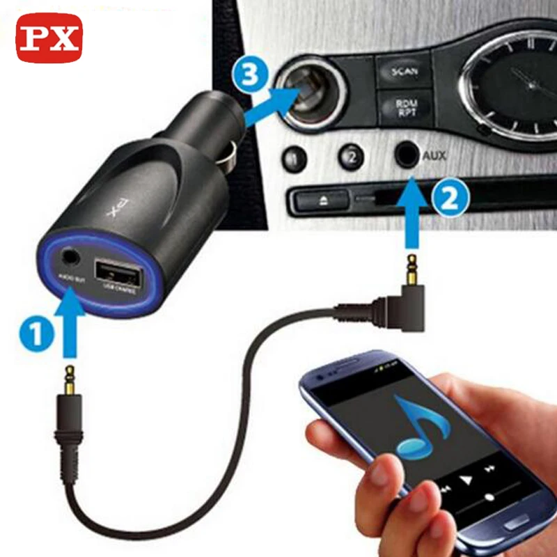 New Arrival Car A2DP Wireless Bluetooth AUX Audio Music Receiver 4.0