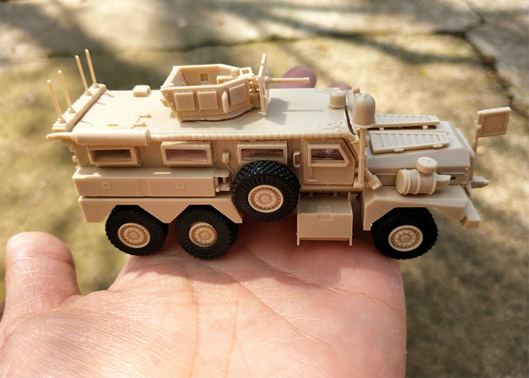 Модель наборы 1/72 грузовик США COUGAR 6*6 DIY строительные блоки набор игрушки для детей раннее образование игрушки Brinquedos подарок