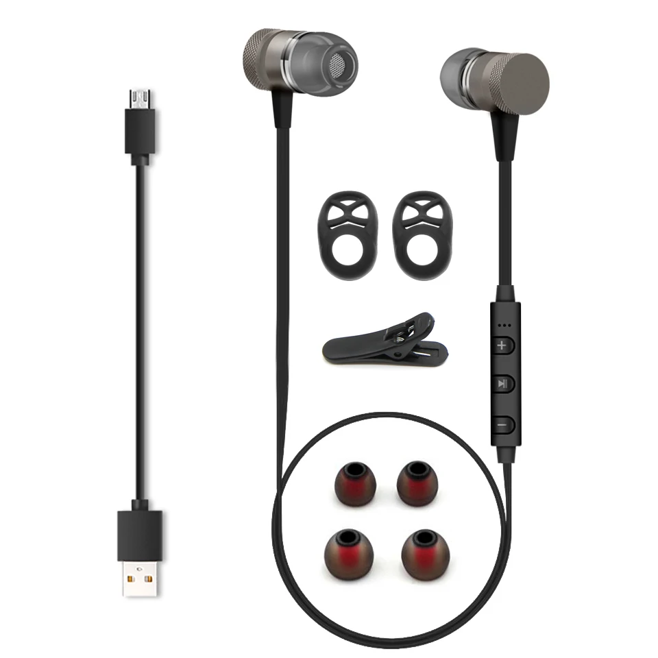 Moreblue Z98 Беспроводной Bluetooth наушники Спорт бег Гарнитура металлические Магнитная