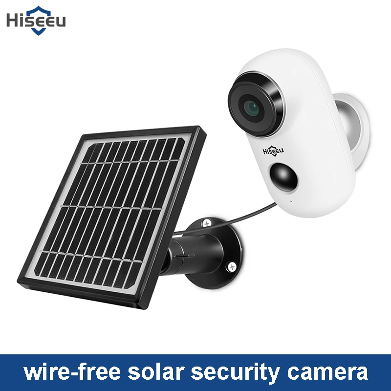 

Hiseeu C10 - TZ Motion Detection HD Night Vision 130 Degrees PIR Sensor Two-Way Audio Network Camera With Solar Panel