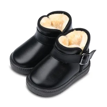 

Winter Girl Snow Boots Shoes Kids Baby Boys Waterproof Boots Warming Cotton Shoes Non-Slip Thickening Baby Toddler Boots