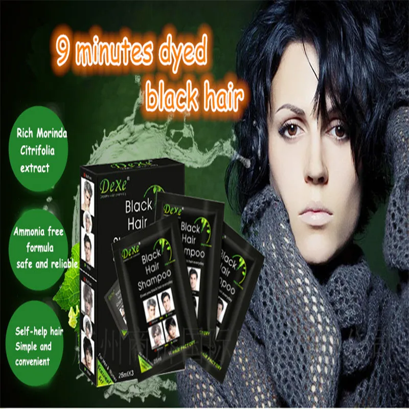 DEXE для мужчин и женщин Black Hair Color Fast Shampoo Уход за волосами 10 шт./лот|black shampoo|fast black hair