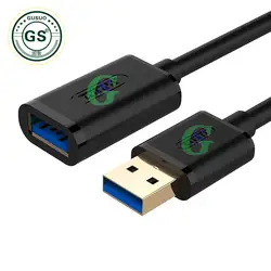 GuSuo толще USB 3,0 мужчин и женщин Расширение Удлинительный кабель Позолоченные USB3.0 кабель