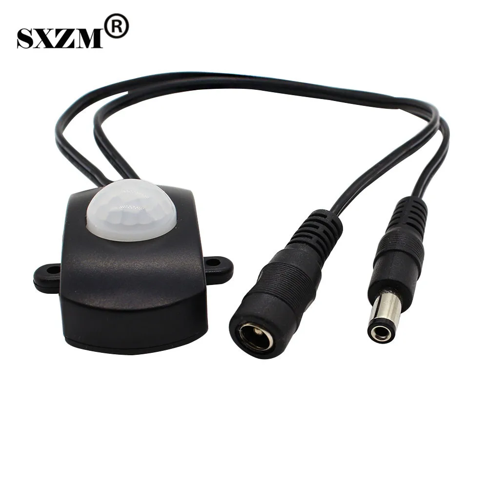 

LED 5A Mini PIR motion sensor switch with DC cable DC5-24V 5A For led strip light
