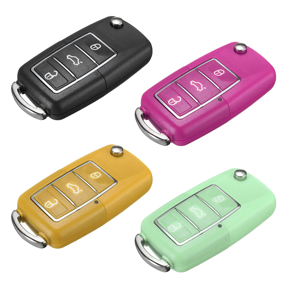 

3 Button Key Fob Case Shell Cover Replacement For VW Golf Passat Jeetle Jetta Polo Bora 71.7 x 34.3 x 17.5mm