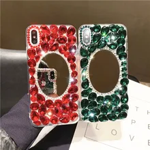Luxo Artesanal De Jóias Para O Caso Huawei Honra V20 P Inteligente 2019 V10 V9 Honra 10 9 Lite lite 8 9 espelho Caso Honor Play 7X 7C 8X MAX