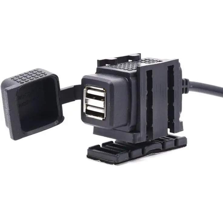 Двойное зарядное устройство USB 5 в 1 8 а с разъемом Din Hella м кабель для Мотоцикла