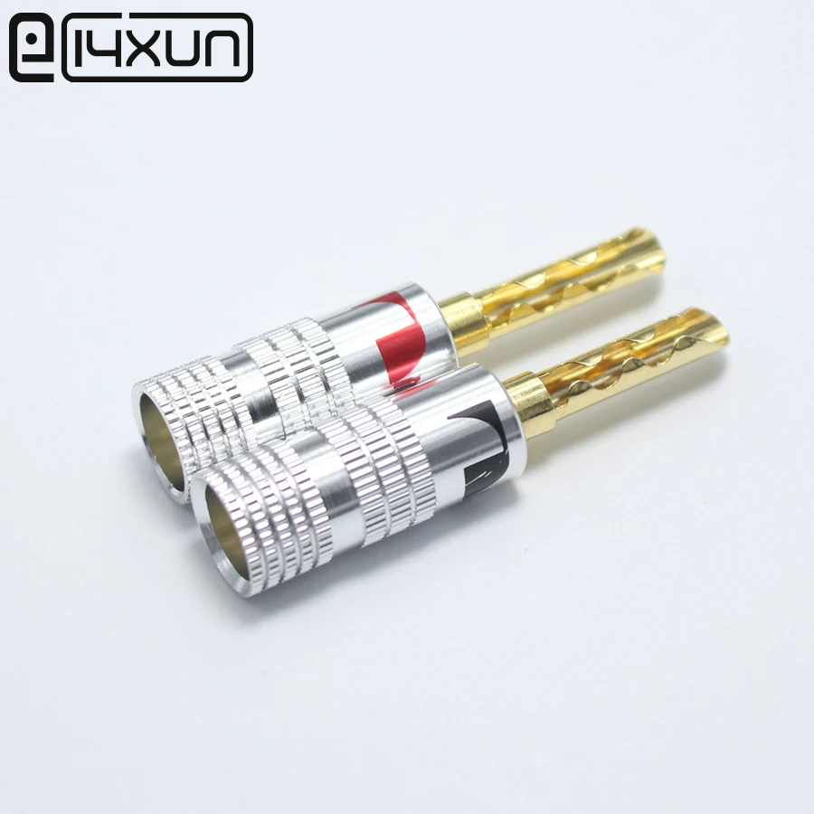 10 шт./лот Nakamichi 24K позолоченный медный разъем BFA 4 мм типа банан для штекера