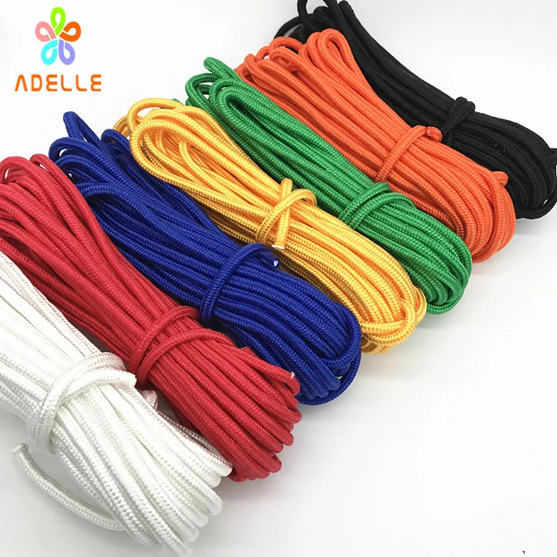 

8mmx13yard braided nylon rope Polypropylene rope PP climbing boat yacht sailing line pulley clothes line free shipping 6 colors