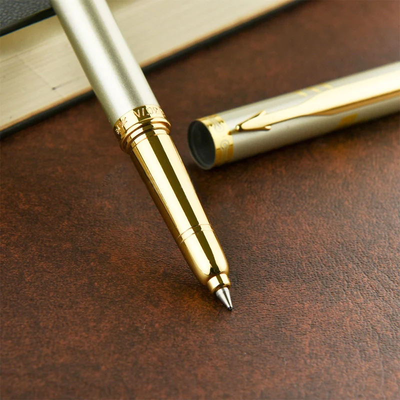 1 шт., 0,5 мм, высококачественная металлическая шариковая ручка, роскошная Шариковая ручка для бизнес-письма, подарок, офисные школьные принадлежности, 155 мм